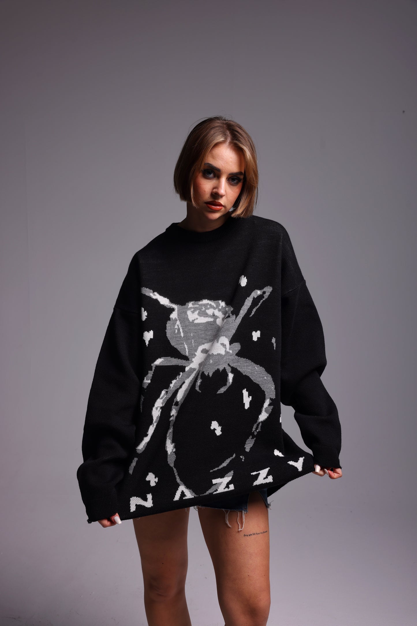 Black Spider Sweater