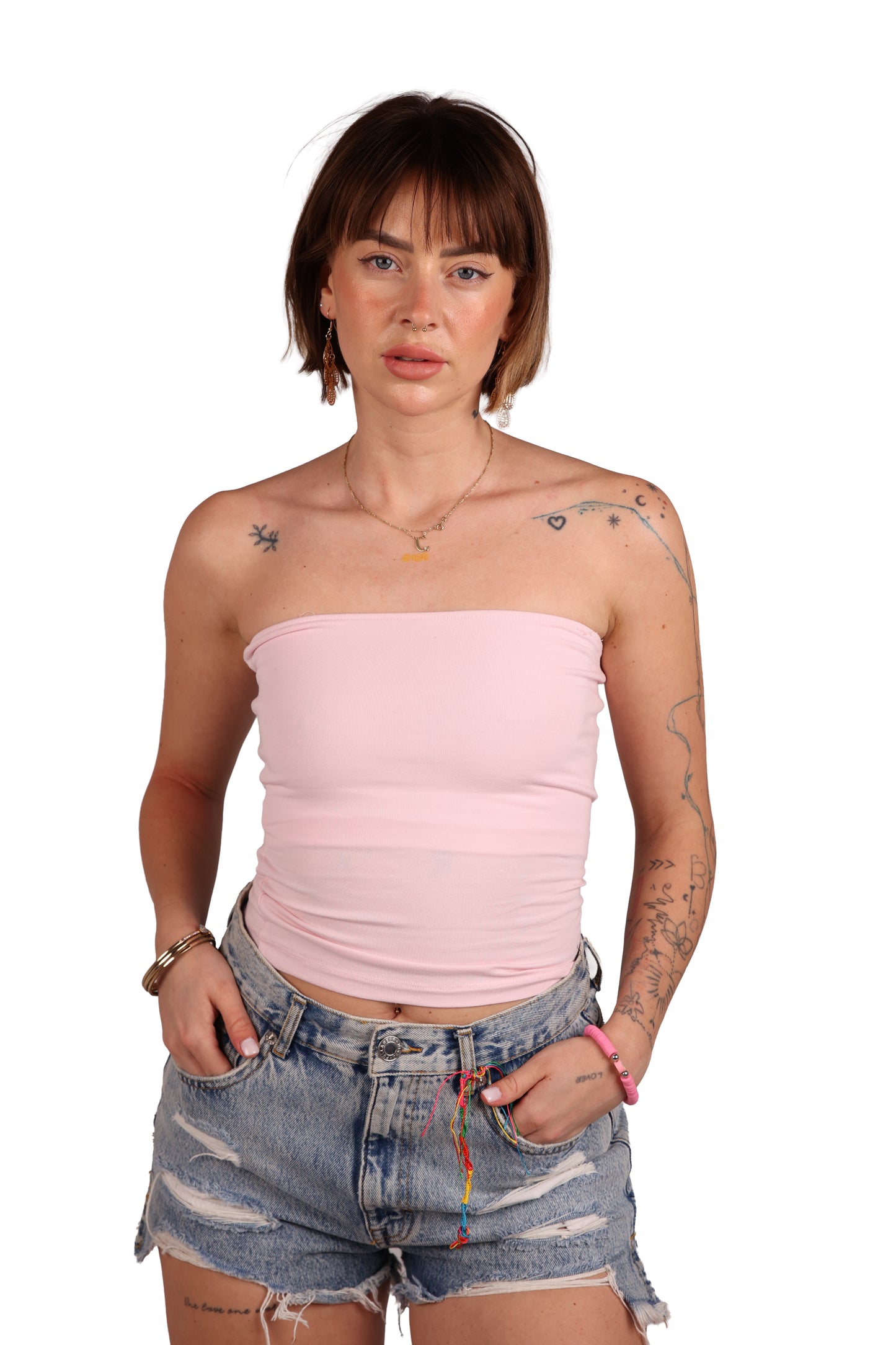 Pink tube top